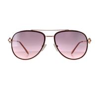 Guess Women's Aviator Shiny Rose Gold Bordeaux Mirror GF0344 Guess Gold One Size