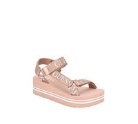 GUESS Women's Avin Wedge Sandal, Rose Gold, 3 UK