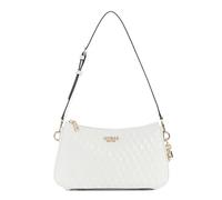 GUESS Women's Betula Top Zip Shoulder Bag, White, One Size
