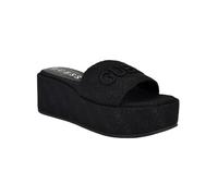GUESS Women's Bintai Sandal, Black Logo 001, 8 UK