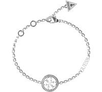 GUESS Women's Bracelet from the Life Collection in 4G. The jewel made of steel. Colour: silver. The reference is JUBB02137JWRHL