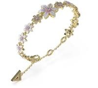 Guess Women's bracelet from the white Lotus collection. The bracelet has as a flower symbol and has the size: S. The bracelet has a gold and white colour. The reference is: JUBB04128JWYGWHS, Alloy