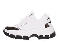GUESS Women's Braydin Sneaker, WHIBR, 3 UK