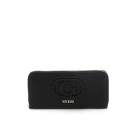 GUESS Women's Calebra Large Zip Around Wallet, Clutch, Black, One Size