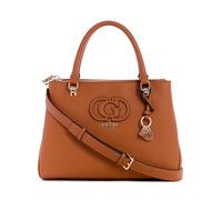 GUESS Women's Calebra Status Satchel, Crossbody, Cognac, One Size