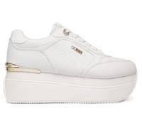 GUESS Women's Camrio10 Platform FLPC10FAL12 Sneaker, White Flpc10fal12, 4 UK
