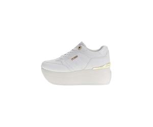 GUESS Women's Camrio10 Platform FLPC10FAL12 Sneaker, White Flpc10fal12, 5 UK