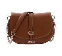 GUESS Womens Carrie Flap Shoulder Bag Bags, Cognac, One Size, Bags