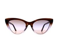Guess Women's Cat Eye Brown Purple Fade Gradient Smoke GF6147 Guess Brown One Size