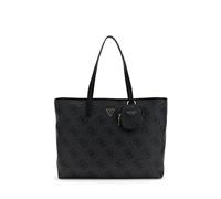GUESS Women's Coal Logo Printed Pu Power Play Large Tech Tote Bag