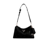 GUESS Women's Cresidia Top Zip Shoulder Bag Shoulder Bag Zip Top, black, One Size