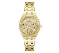 Guess Women's Crystal Champagne Glitz Dial Gold Tone Bracelet Watch