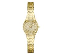 Guess Women's Crystal Champagne Glitz Dial Gold Tone Bracelet Watch