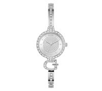 Guess Women's Crystal Silver Glitz Dial Silver Tone Bracelet Watch