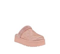 GUESS Women's Danikas Slipper, Pink Velvet Rhinestone Logo 660, 7 UK