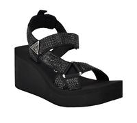GUESS Women's Dawsin Sandal, Black 001, 2 UK