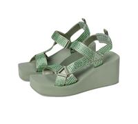 GUESS Women's Dawsin Sandal, Mint 330, 4.5 UK