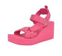 Guess Women's Daysa Wedge Sandal, Light Pink Logo 680, 4.5 UK