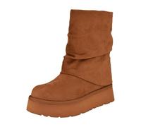 Guess Women's Deinna Fashion Boot, Medium Brown 210, 9