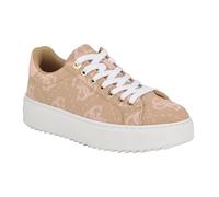 GUESS Women's Denesa Sneaker, Beige/Cameo 681, 8.5 UK
