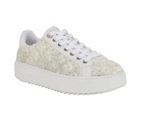 GUESS Women's Denesa Sneaker, Ivory/White 154, 4.5 UK