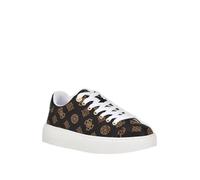 GUESS Women's Denesa Sneaker, Medium Brown Logo 210, 2 UK