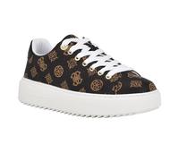 GUESS Women's DENESA Sneaker, Medium Brown Logo 210, 9, Medium Brown Logo 210, 6.5 UK