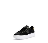 GUESS Women's DENESA12 Sneaker, Black Gold, 5 UK
