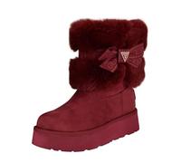 GUESS Women's Denla Ankle Boot, Dark Red 600, 3.5 UK