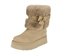 GUESS Women's Denla Ankle Boot, Taupe 240, 4.5 UK