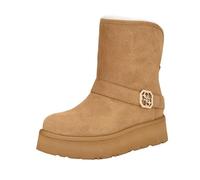 Guess Women's Dolsay Ankle Boot, Medium Brown Suede 210, 5 UK