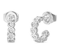 GUESS Women's Earrings L.O.V.E. Collection. Earrings made of steel and silver. Size: 12 mm. Reference is: JUBE05472JWRHT/U.