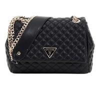 GUESS Women's Eco Rianee Convertible Crossbody Flap, Black, One Size