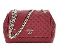 GUESS Women's Eco Rianee Convertible Crossbody Flap, Claret, One Size