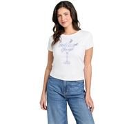 Guess Women's Eco Short Sleeve Tini Boots Bling Baby Tee Eco Short Sleeve Tini Boots Bling Baby Tee