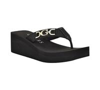 GUESS Women's Edany Wedge Sandal, Black 001, 8 UK