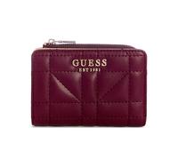 Guess Women's Edita Zip Around Card Case Wallet, Burgundy, One Size