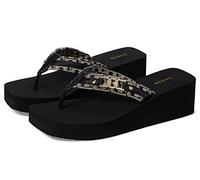 GUESS Women's Ediva Wedge Sandal, Black 001, 5.5 UK