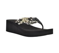 GUESS Women's Ediva Wedge Sandal, Black 001, 8 UK