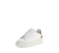 GUESS Womens Elbina Sneaker, White Beige, 5 UK