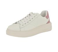 GUESS Women's Elbina Sneaker, White/Light Pink 146, 9 UK