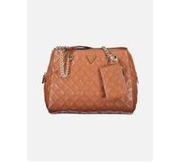 Guess Women's Elegant Chain Handle Handbag with Multiple Compartments Women - Brown