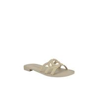GUESS Women's Elyho Flat Sandal, Ivory 150, 9 UK