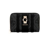 GUESS Women's Erenia Medium Zip Around Wallet, Coal Logo, One size