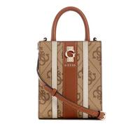 GUESS Women's Erenia Mini Tote Satchel, Crossbody, Latte Logo, One Size