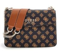GUESS Women's Convertible Crossbody Bag Evelune - Flap - Mocha Logo Multi - One Size