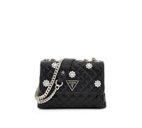 GUESS Women's Everlee Mini Convertible Crossbody Flap, Black, One Size