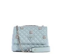 GUESS Women's Everlee Mini Convertible Crossbody Flap, Misty Blue, One Size