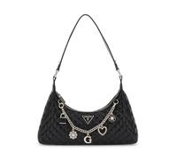 GUESS Women's Everlee Top Zip Shoulder Bag, Black, One Size