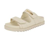 GUESS Women's Fabulon Sandal, Ivory 150, 3.5 UK